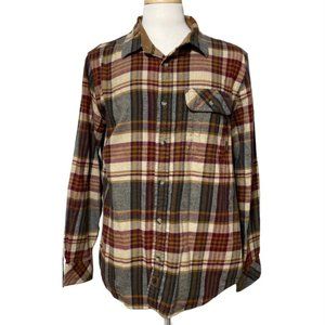 Legendary Whitetails Flannel Shirt Corduroy Trim